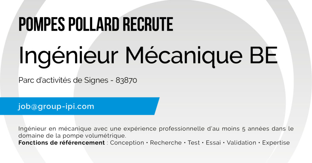 Recrutement Pollard Ingenieur